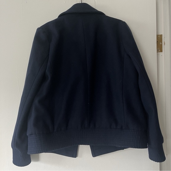 J. Crew Navy Pea Coat with Gold Accents - Picture 5 of 5